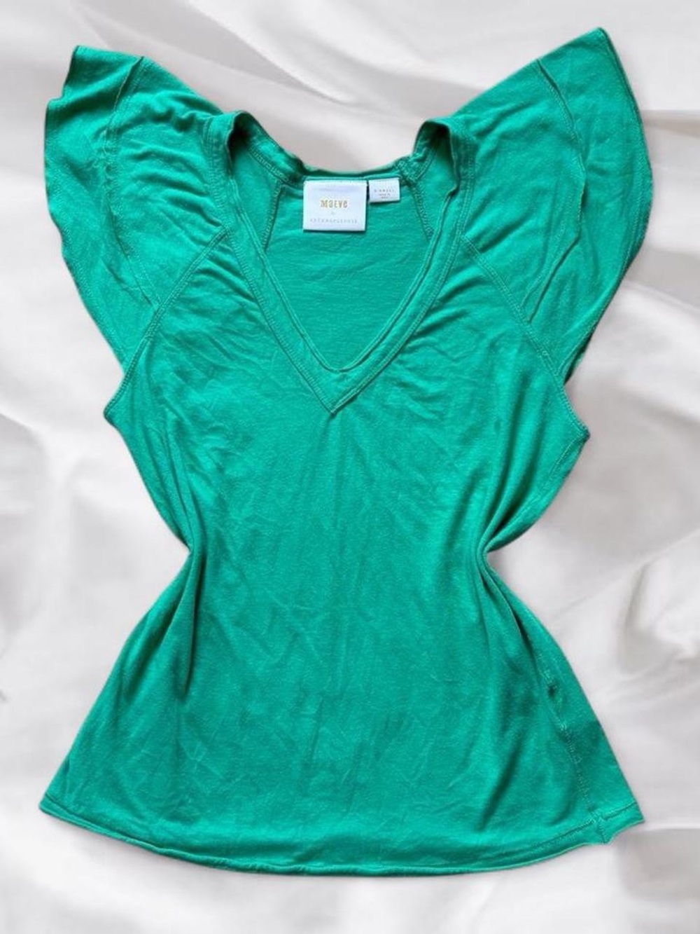 Emerald Green V-Neck Top